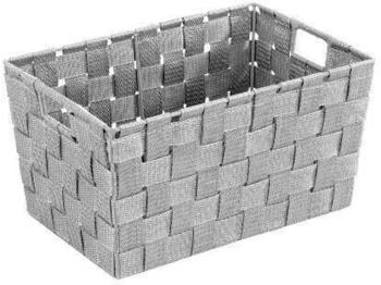 Wenko Aufbewahrungskorb Adria S, 9L, 30 x 15 x 20 cm, Kunststoff, grau