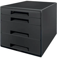 Esselte Leitz 53720095 - Schubladenbox Recycle Cube schwarz - LEITZ 5372-00-95