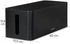 Hama Kabelbox 221012 Maxi, schwarz, Kunststoff, 40 x 13 x 15,6 cm