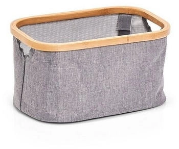 Zeller Aufbewahrungskorb 14230, 9 L, 29,5 x 16 x 20 cm, Polyester, grau