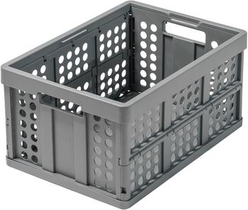 Clax Klappbox f&uuml;r Klappmobil, 46 Liter, grau, 53 x 37 x 27 cm
