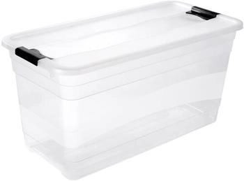 keeeper Aufbewahrungsbox Kristallbox Cornelia, 83L, mit Deckel, Kunststoff, 80 x 40 x 40 cm