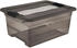 keeeper Aufbewahrungsbox Kristallbox Cornelia, 12L, mit Deckel, Kunststoff, crystal grey, 40x30x18 cm