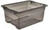 keeeper Aufbewahrungsbox Kristallbox Cornelia, 12L, mit Deckel, Kunststoff, crystal grey, 40x30x18 cm