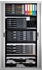 Exacompta Schubladenbox 301914D, Modulo, A4, 5 Fächer, Kunststoff, schwarz-bunt / schwarz