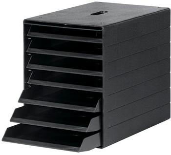 DURABLE Schubladenbox 1712001058, Idealbox Plus, A4, 7 F&auml;cher, Kunststoff, offen, anthrazit