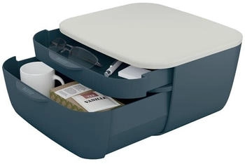 Leitz Schubladenbox 5357-00-89, Cosy, 2 Fächer, Kunststoff, geschlossen, grau