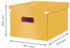 Leitz Aufbewahrungsbox 5348-00-19 ClickundStore Cosy, 20,7Liter, Pappe, warmes gelb, A4, 28 x 37 x 20cm