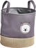 Zeller Zeller Aufbewahrungskorb 14279 Hase, groß, 30 x 29 cm, Polyester / Jute, grau