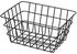 Wenko Aufbewahrungskorb Viana, 5L, 18 x 25 x 12 cm, Metall, schwarz