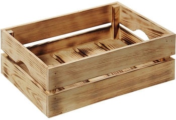 Kesper Holzkiste Kiefer geflammt 15 cm x 30 cm 40 cm 18 l