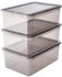 keeeper 3er-Pack Aufbewahrungsbox 'Bea' mit Deckel, air control, 3 x 11 l, transparent