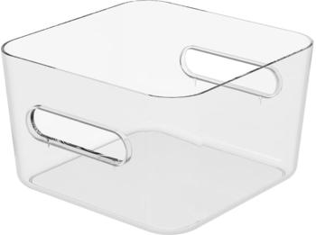 smartstore Aufbewahrungsbox Compact Square M, 3,6L, Kunststoff, transparent, A6, 20 x 20 x 12cm