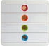 Exacompta Schubladenbox 314398D, Pop Box, A4, 4 Fächer, Kunststoff, weiß-bunt / weiß