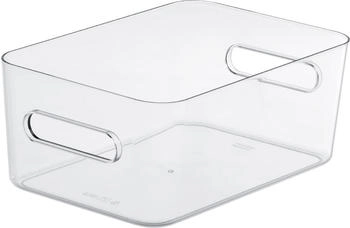 smartstore Aufbewahrungsbox Compact Clear L, 15,4L, Kunststoff, transparent, A4, 41 x 29 x 16cm