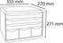 Exacompta Schubladenbox 306740D, Storebox Maxi, A4 quer, 6 Fächer, offen, Kunststoff, lichtgrau