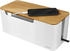 LogiLink Kabelbox KAB0075, aus Kunststoff, weiß / braun, 31 x 14 x 13 cm