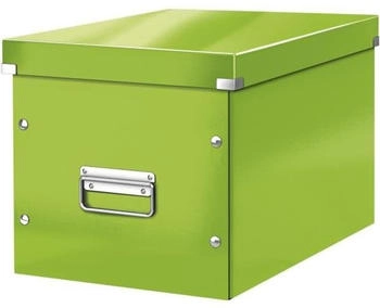Leitz Aufbewahrungsbox 6108-00-54 ClickundStore Cube, 35,7Liter, Pappe, grün, A4, 32 x 36 x 31cm