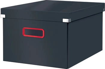 Leitz Aufbewahrungsbox 5348-00-89 ClickundStore Cosy, 20,7Liter, Pappe, samtgrau, A4, 28 x 37 x 20cm