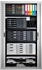 Exacompta Schubladenbox 301041D, Modulo, A4, 5 Fächer, Kunststoff, steingrau / lichtgrau