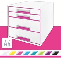 Leitz 52132023, Leitz WOW CUBE Schubladenbox Pink