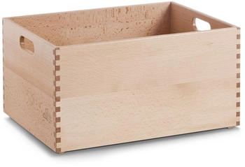 Zeller Holzkiste 13309, Buche lackiert, braun, 40 x 30 x 21cm