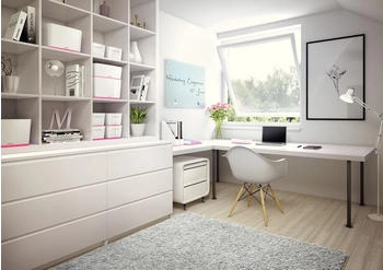 Leitz Aufbewahrungsbox MyBox Klein 5229-10-23 WOW, 5L, Kunststoff, wei&szlig; / pink, A5, 32 x 19 x 13cm
