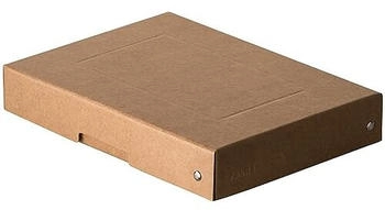 Falken Aufbewahrungsbox Pure Box Nature, 1,8 Liter, mit Deckel, Pappe, braun, A5, 18 x 25 x 4cm