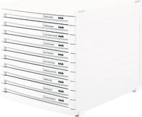 HAN CONTUR 1510-12 Schubladenbox Wei&szlig; DIN A4, DIN B4, DIN C4 Anzahl der