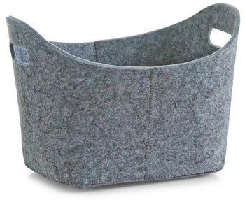 Zeller Aufbewahrungskorb 14301, 12 L, 31,5 x 21 x 19 cm, Filz, grau