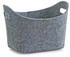 Zeller Aufbewahrungskorb 14301, 12 L, 31,5 x 21 x 19 cm, Filz, grau
