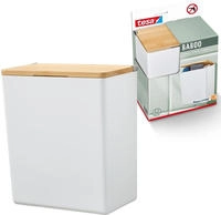 Baboo L Badorganizer Mit Bambus-deckel, Matt-wei&szlig; - Bad-aufbewahrungsbox Zur