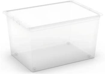 KIS Aufbewahrungsbox C XL mit Deckel 4 Rollen Transparent
