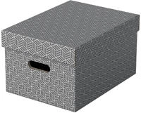 Esselte Modernes Aufbewahrungsboxen-set In Grau Aus Recyclingkarton