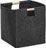 Zeller Aufbewahrungskorb 14392, 31 L, 30 x 35 x 30 cm, Filz, anthrazit