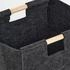 Zeller Aufbewahrungskorb 14392, 31 L, 30 x 35 x 30 cm, Filz, anthrazit