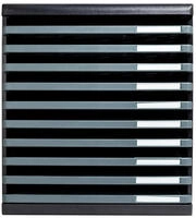 Schubladenbox Modulo A4+ 10Sch&uuml;be offen sw/d.gr