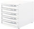 HAN Schubladenbox 1505-12, Contur, A4, 5 Fächer, Kunststoff, geschlossen, weiß