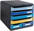 Exacompta Schubladenbox 'BEE BLUE Big-Box Maxi' mit 6 Schubfächern, aus Recyclingkunststof