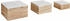 Zeller Holzkiste 15148, Set, braun / weiß, 2 / 4,4 / 8l, 3 Stück