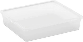 KIS Aufbewahrungsbox C Flat mit Deckel Transparent