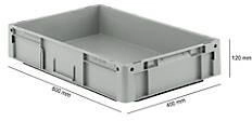 SSI Schäfer Euro Box Serie LTF 6120 aus PP Inhalt 21 L Unterfassgriff grau