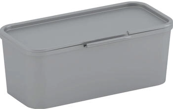 KIS Aufbewahrungsbox Divider Low mit Deckel Grau