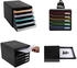 Exacompta Schubladenbox BIG-BOX PLUS 3097225D 5Sch. glo/anisgrün