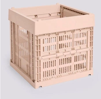 HAY Colour Crate Korb Cube 29,5 x 29,5 cm powder recycled