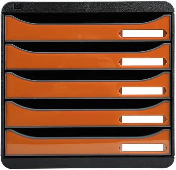 Exacompta Schubladenbox BIG-BOX PLUS 3097288D 5Sch. glo/orange