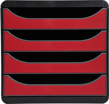 Exacompta Schubladenbox BIG-BOX Iderama 310718D 4Sch. karminrot
