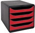 Exacompta Schubladenbox BIG-BOX Iderama 310718D 4Sch. karminrot