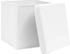 vidaXL Aufbewahrungsboxen mit Deckeln 10 Stk. Weiß 32x32x32 cm Stoff