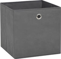 vidaXL Aufbewahrungsboxen 10 Stk. Vliesstoff 28x28x28 cm Grau